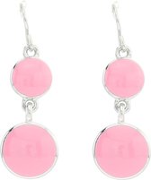 Pendentif boucle d'oreille Behave avec pendentif rose époxy