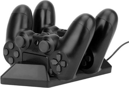 Raptor Gaming - Chargeur double noir pour manettes PS4 DualSense