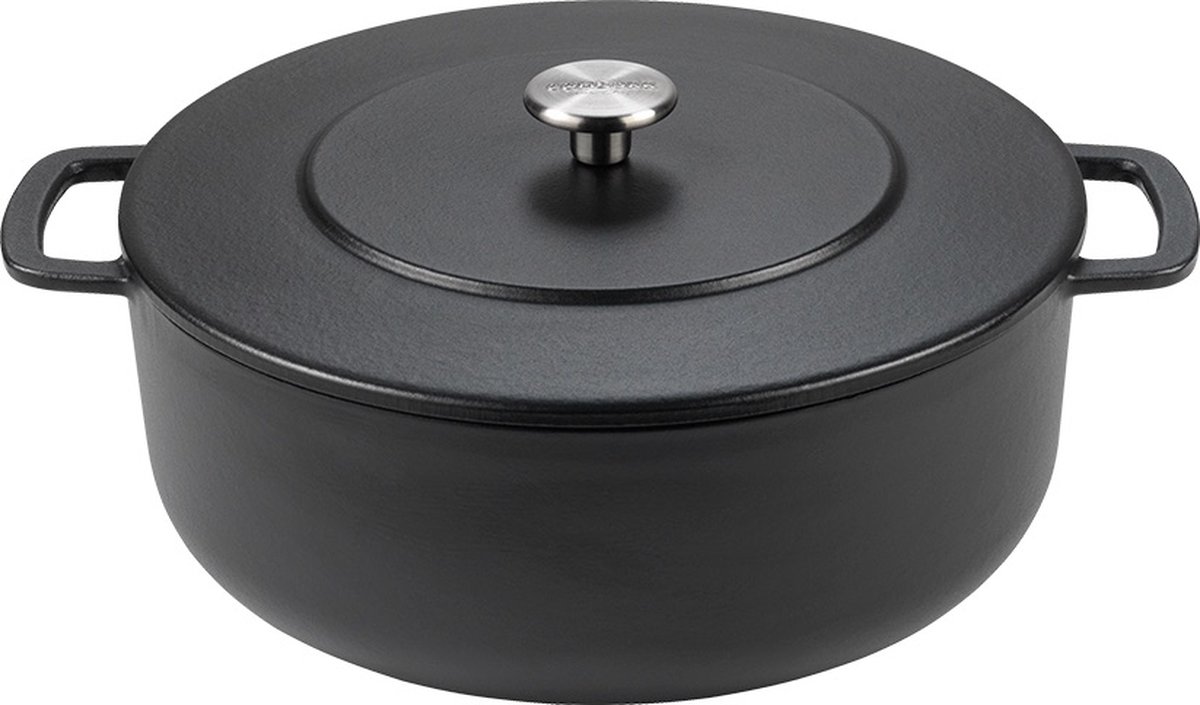 Combekk Sous Chef gietijzeren braadpan - 28cm - zwart