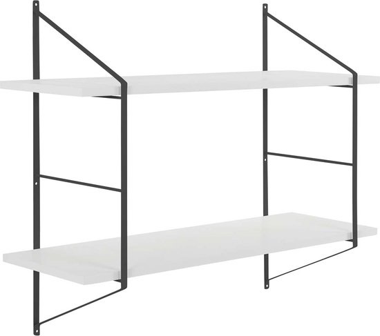 Open design wandplank Tetris Wit Mat 45 graden gisting