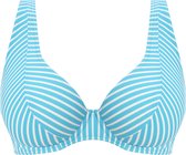Freya JEWEL COVE UW HIGH APEX BIKINI TOP Dames Bikinitopje - Stripe turquoise - Maat 75G