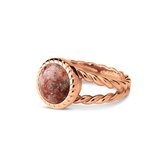 Melano Vivid Crimson Leaves Ring Set - Rosékleurig - Dames - Maat 58