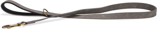 Beeztees Balacron Ax kunstleer hondenriem grijs 130 x 2.5 cm