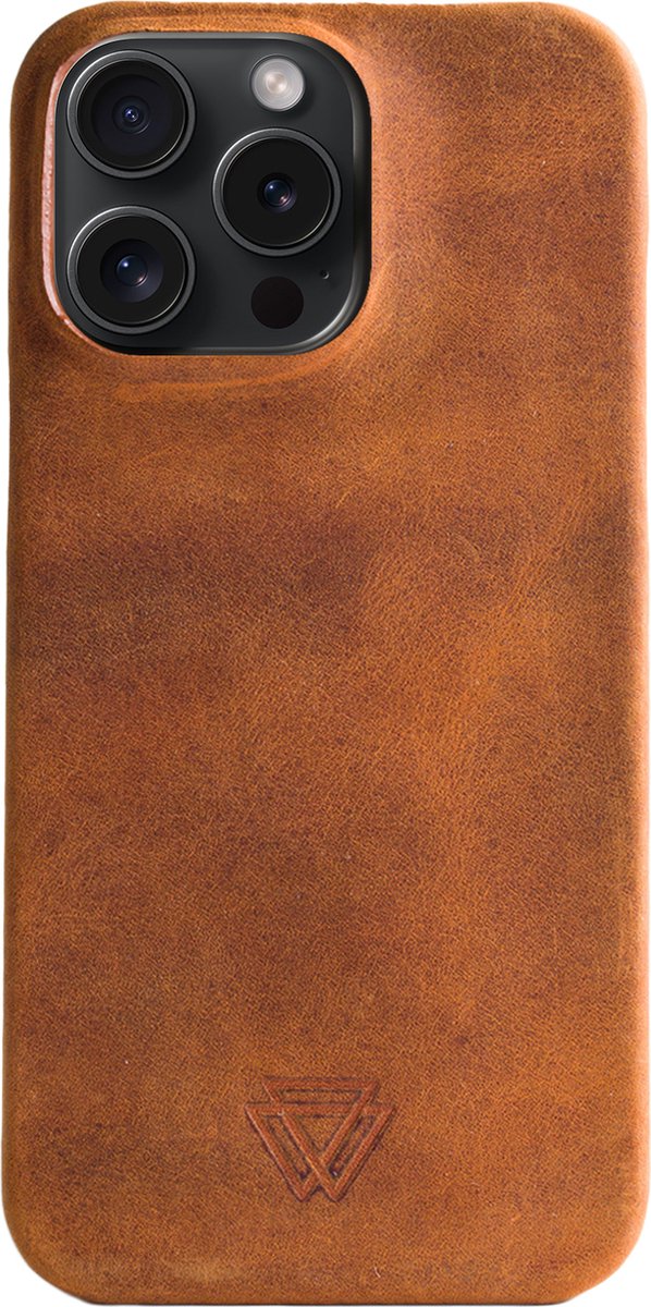 Wachikopa Hoesje Geschikt voor iPhone 15 Pro Max - Wachikopa Full Wrap Backcover - beige
