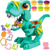 Playos® - Argile Dinosaurus - avec 6 couleurs d'argile - y compris Accessoires de vêtements pour bébé - Argile Playset - Jouets - Jouets sensoriels - Jouets créatifs - T- Rex - Dino
