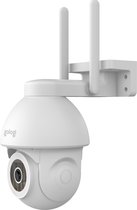 Gologi Superior Outdoorcamera 2 - Buiten camera met nachtzicht - Beveiligingscamera - Security camera - Muur & Dakbevestiging - 4MP - Met wifi en app - Wit
