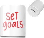 Spaarpot - Set Goals - Sparen - Doelen - Geschenk - Herbruikbaar - Cadeau