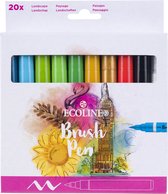 Set de stylos pinceaux Ecoline Paysages | 20 pièces
