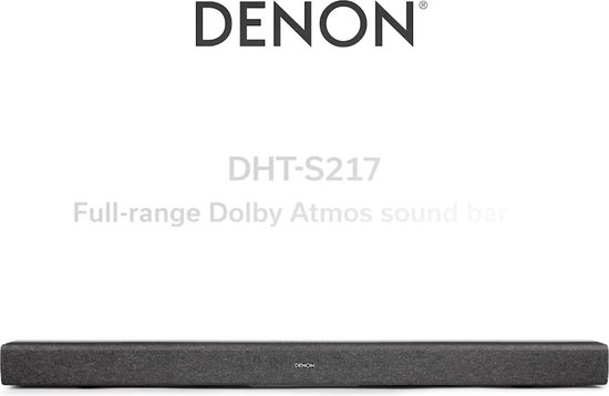 Denon - DHT-S217 - Soundbar met 3D-Audio, Dolby Atmos ingebouwde  subwoofers, Bluetooth... | bol