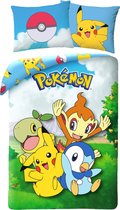 Pokémon Dekbedovertrek, Team - Eenpersoons - 140 x 200 cm - Katoen