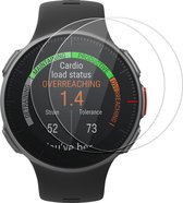 kwmobile 2x smartwatch screenprotectors geschikt voor Polar Vantage V / Vantage M - Gehard glas - Horloge glas bescherming - Smartwatch bescherming