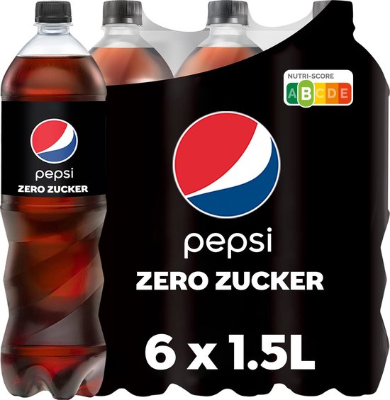 Pepsi Max Zero Caféine 6 bouteilles PET x 1,5 litres | bol
