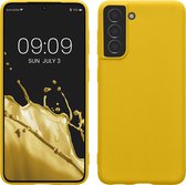 kwmobile telefoonhoesje geschikt voor Samsung Galaxy S21 - Hoesje voor smartphone - Back cover in stralend geel