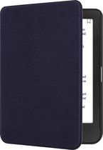 kwmobile case geschikt voor Tolino Shine 3 hoes - E reader cover van microvezel - Hoesje in blauw