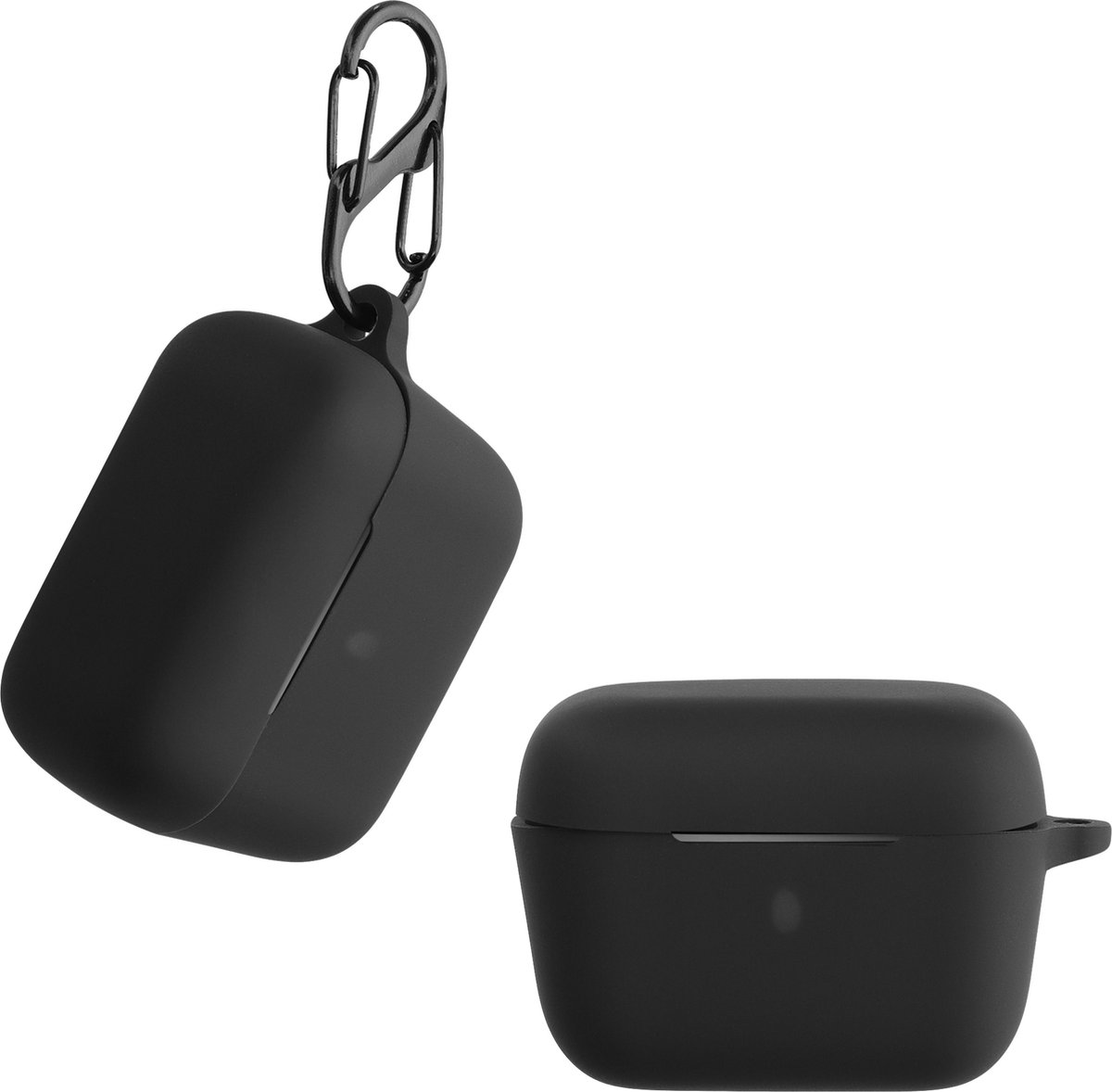 kwmobile Hoes voor Sennheiser CX 400BT - Siliconen cover voor oordopjes in zwart