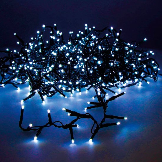 Lumineo Kerstverlichting twinkle blauw - lichtsnoer - 16 m - binnen/buiten - 750 LEDs