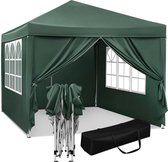 Bol.com AN-Shop - Waterdichte Partytent 3x3 Meter Opvouwbaar - Partytent - Feesttent - Evenemententent - Outdoor Tent - Paviljoe... aanbieding