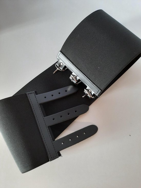 Elastique Zwart 3 points Cuir 16x85 Ceinture lombaire elastique Ceinture de. bol