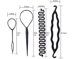 Jumada's Haarstijlen hulp - Makkelijk haar in stijl Maken - Haar Opsteken hulpstuk & Vlecht Tool - Voor elke Haartype!
