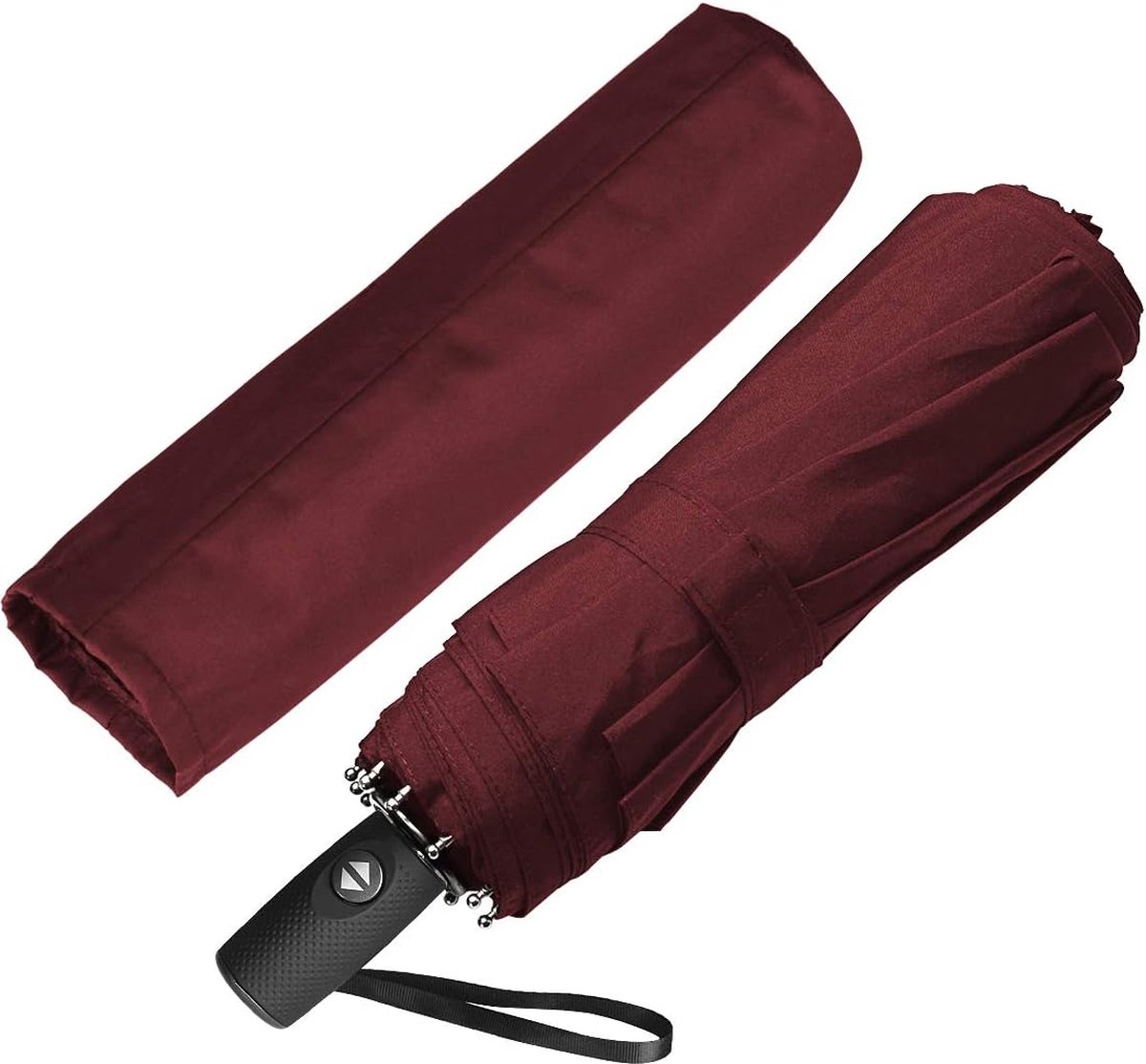 Paraplu Opvouwbare Winddichte Zakelijke Paraplu Storm Teflon Waterbestendige Parasol UV-bescherming Volledig Automatische Paraplu Draagbaar Weerbestendige Parasol en Paraplu - Rood — cadeau in Mode & Accessoires - foto 4