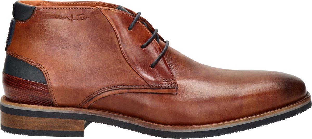 Van Lier Amalfi heren nette schoen - Cognac - Maat 42