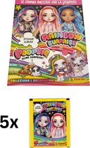 Panini: Poopsie (Rainbow) Surprise Verzamel Stickeralbum met 5 pakjes +6 extra stickers