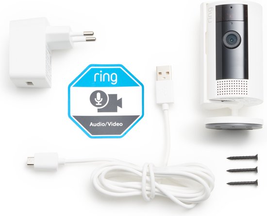 Ring Indoor Camera (2nd Gen) - Wit - Beveiligingscamera - Binnenshuis camera - Ring
