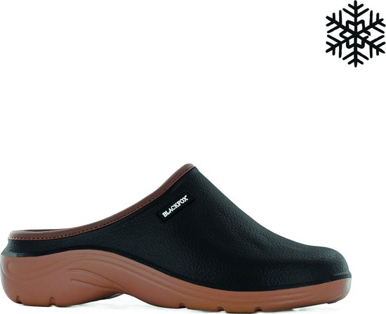 BLACKFOX klompen - warme clogs - unisex - trendy tuinklompen - werkklompen - SHERBROOKE zwart - maat 38