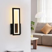 Delaveek- Vierkant Moderne LED Binnen Wandlamp -L32*W12*H5cm - 16W 2000LM- Warm Wit 3000K- Zwart