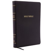 KJV Holy Bible, Giant Print with 53,000 Cross References, Black Bonded Leather, Red Letter, Comfort Print (Thumb Indexed): King James Version