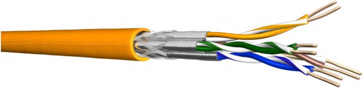 Verlegekabel UC900 HS23, Cat 7, S/FTP, PiMF, orange, 50m Ring