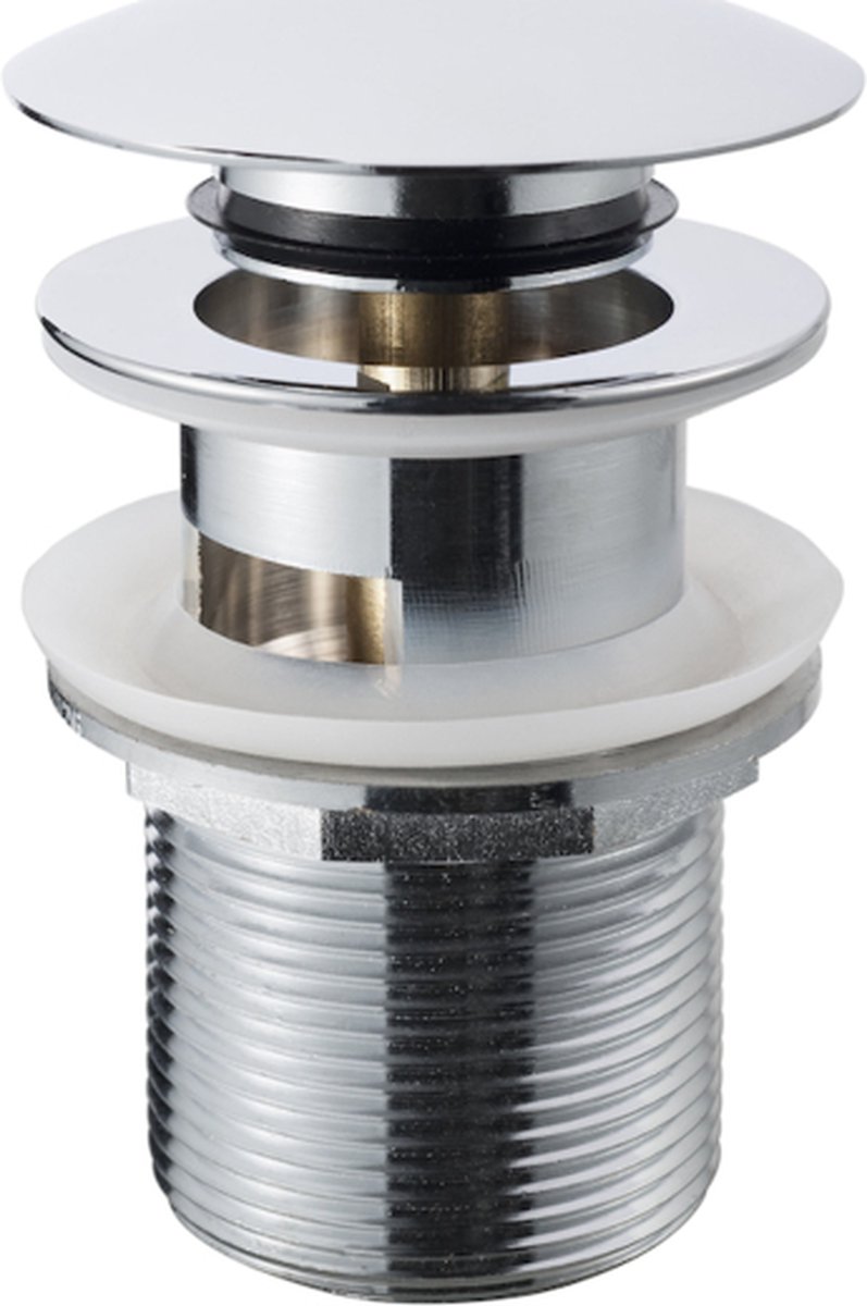 Afvoerplug Click Chr. Rond met Overloop