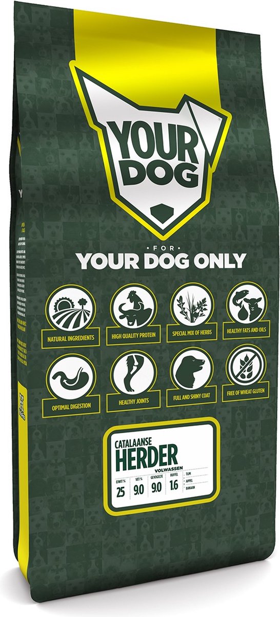 Yourdog Yourdog Catalaanse herder Rasspecifiek Adult Hondenvoer 12kg | Hondenbrokken