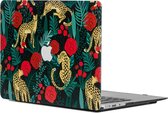 Lunso Geschikt voor MacBook Pro 13 inch (2012-2015) cover hoes - case - Leopard Roses