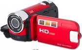 P&P Goods® Videocamera - Camcorder - Handycam - Vlog Camera - Digitale Zoom - Filmcamera - Geheugenkaart - 16x Zoom functie - Rood
