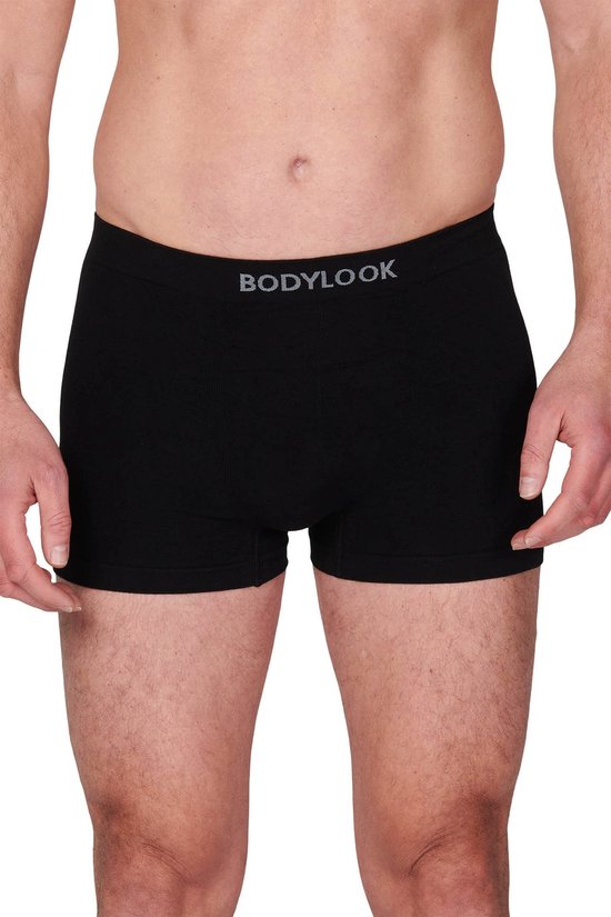 Bodylook 10-pak naadloze heren boxershort - Zwart - XL