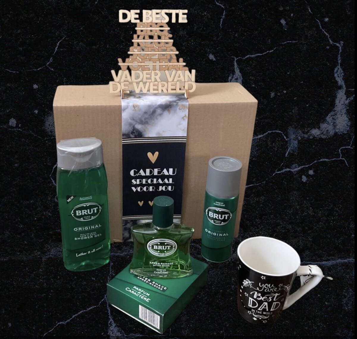 Goedkoopste Cadeau box man - Old School - verzorgingsproducten giftset- man - Vaderdag - Valentijn - Kerst - Verjaardag man