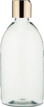 Lege Plastic Fles 500 ml PET - Transparant - met gouden klepdop - set van 10 stuks - navulbaar - leeg