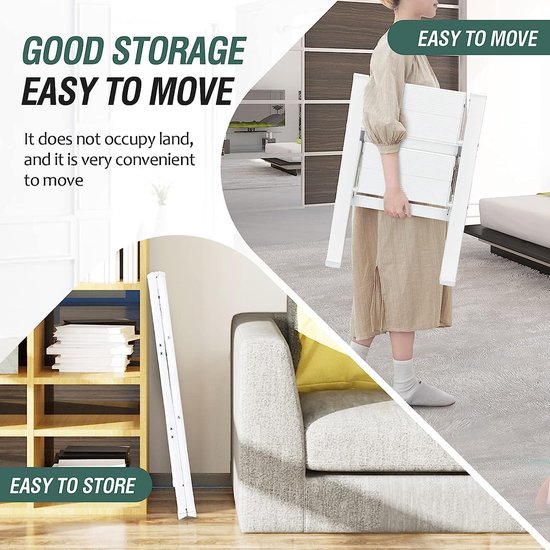 Home Vida 4 staps stalen draagbare opvouwbare zware ladder meerkleurig