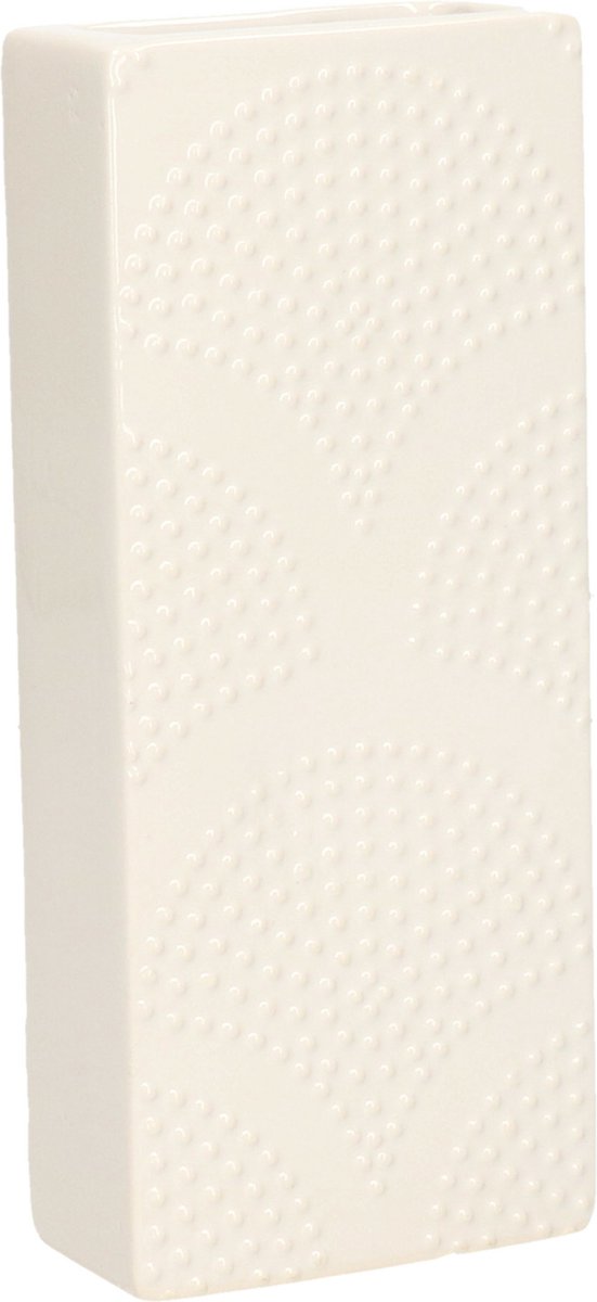 Gerimport Waterverdamper - ivoor wit - keramiek - 400 ml - radiatorbak luchtbevochtiger - 7,4 x 17,7 cm