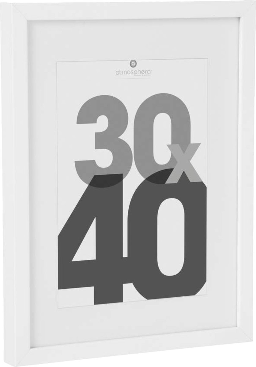 FOTOKADER 30 X 40 CM - MDF - WIT