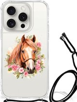 Case Anti-shock Geschikt voor iPhone 15 Pro Paard