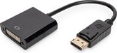 ASSMANN DisplayPort grafische adapter, DP naar DVI-I (24+5), Full HD Dual-Link, 2560 × 1600 pixels, zwart
