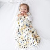 Katoenen baby wrap - babyslaapzak kleine kinderen het hele jaar door slaapzak, pyjama voor jongens en meisjes 12-24months