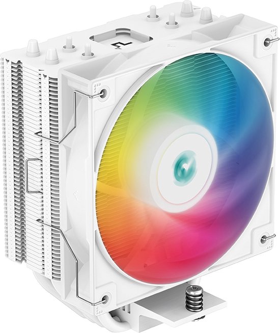 DeepCool AG400 WH ARGB - Koeler voor processor - 12 cm - 500 RPM - 2000 RPM - 31.6 dB - 75.89 cfm - White