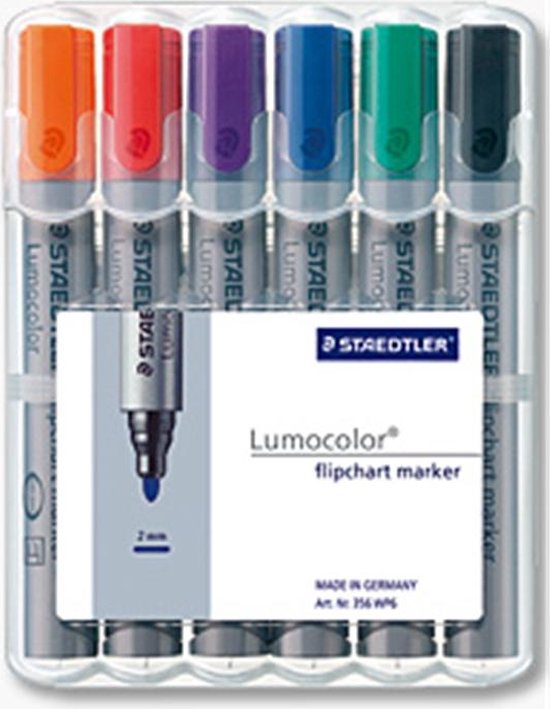 STAEDTLER Lumocolor flipchart marker - Box 6 st - STAEDTLER