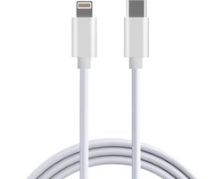 USB-C naar Lightning Kabel - USB-C Lightning Kabel - Wit - 1 meter