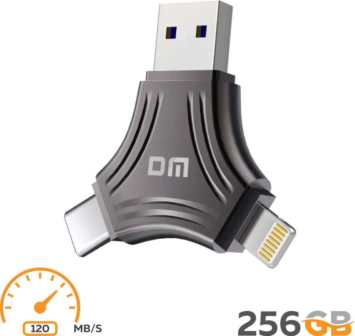 Xedor® - Clé USB 256 GB - Flash USB - 2 en 1 - USB C - USB A 3.0 / 3.2 Gen  1 