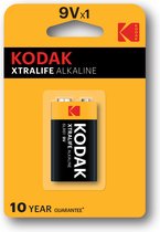 Kodak Xtralife Wegwerpbatterij 9V Alkaline
