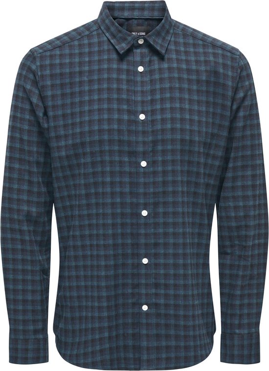 ONLY & SONS ONSBEN LIFE SLIM FLANNEL CHECK LS SHIRT Chemise Homme - Taille S